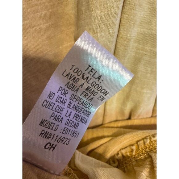 NWT Easel Yellow Ruffle Asymetrical Oversized Dress  Size Small - Picture 10 of 13